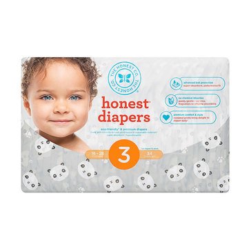 The Honest Company Diapers, Panda - Size 3, 34-Count