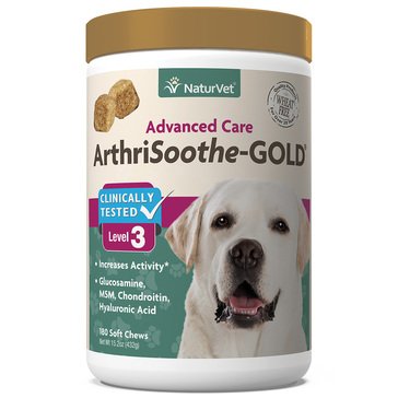 Naturvet Arthrisoothe Gold Advanced Joint Health Dog Soft Chews