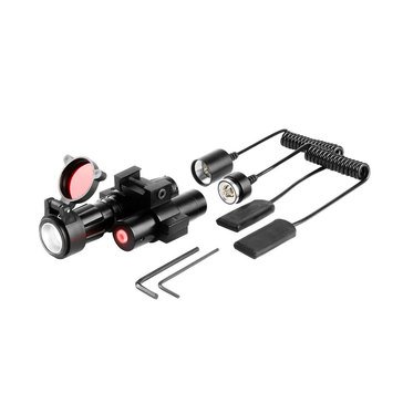 iProtec 120 Lumen Rail-Mounted Firearm Light with Red Laser