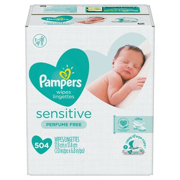 Pampers Sensitive Baby Wipes, 504-count 
