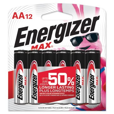 Energizer Max AA Batteries 12-Pack