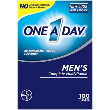 One A Day Men's Multi-Vitamin Tablets, 100-count