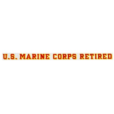 Mitchell Proffitt USMC Retired Strip Decal