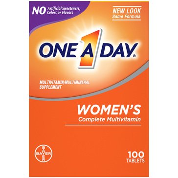 One A Day Women's Multi-Vitamin Tablets, 100-count