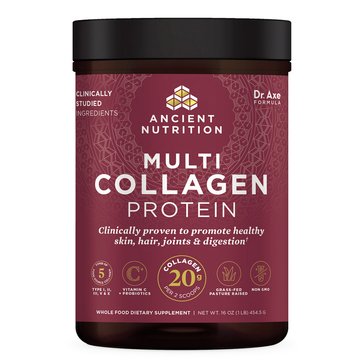 Ancient Nutrition Dr. Axe Multi 20g Collagen Protein Powder, 58-servings