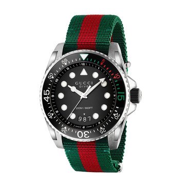 Gucci Men's Dive Nylon Strap Watch 