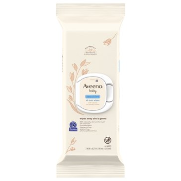Aveeno Baby Sensitive All Over Wipes, 64-count