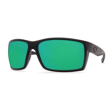 Costa del Mar Men's Reefton Blackout/Green Mirror Polarized Sunglasses