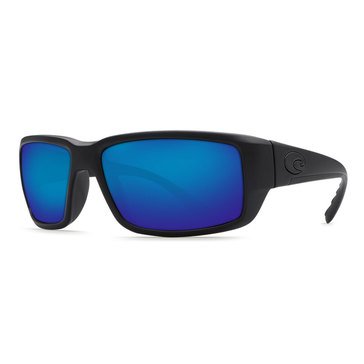 Costa del Mar Men's Fantail Blackout/Blue Mirror Polarized Sunglasses