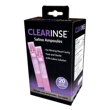 CLEARinse Saline Ampules - 20 ct