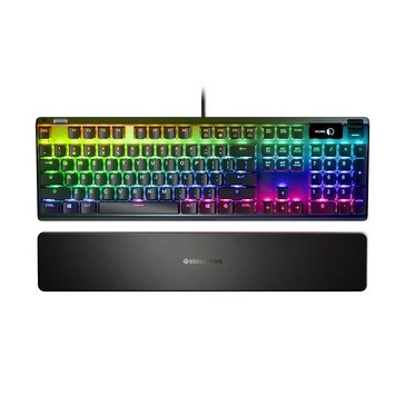 Steelseries Apex Pro Wired Gaming Mechanical OmniPoint Adjustable Switch Keyboard with RGB Back Ligh