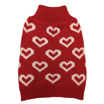 Ethical Pet Allover Hearts Dog Sweater