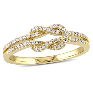 Sofia B. 1/6 cttw Diamond Double Knot Ring
