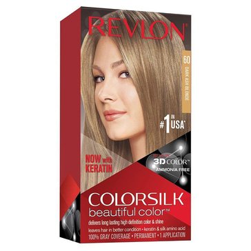 Revlon Colorsilk Beautiful Permanent Hair Color 60 Dark Ash Blonde