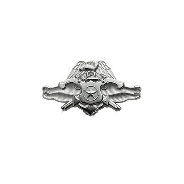 NAVY SECURITY FORCE MASTER SPECIALIST Miniature Size Mirror Finish Silver