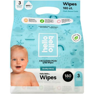 Hello Bello Premium Baby Wipes 3 Pack