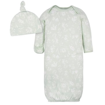 Gerber Baby Wildflower Gown and Cap
