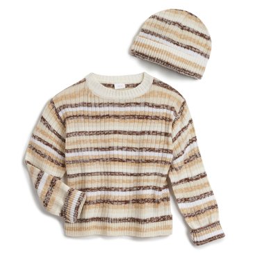 Wallflower Little Girls' Stripe Sweater