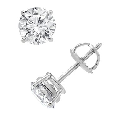Evolv. 2 cttw Lab Grown Round Diamond Solitaire Stud Earring