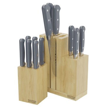 Chicago Cutlery Halsted 14-Piece Cutlery Block Set