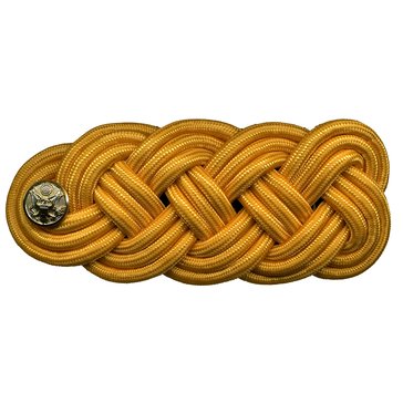 Army Shoulder Knot Gold Rayon
