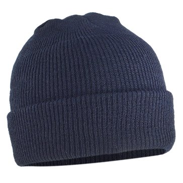Navy Dark Blue Knit Cap