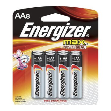 Energizer Max AA Alkaline Batteries, 8-Pack