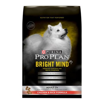 Purina Pro Plan Bright Mind 7+ Years Chicken and Rice Senior Dog Food